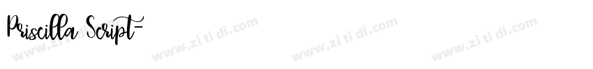 Priscilla Script字体转换